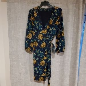 Floral wrap dress